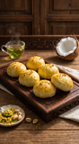 金椰开心果Q芯月 Golden Coconut Pistachio Mochi (1pc) (💥Latest 最新推出💥）