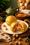 金椰开心果Q芯月 Golden Coconut Pistachio Mochi (1pc) (💥Latest 最新推出💥）